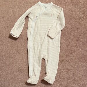 Polo Ralph Lauren Cream Striped Kids Footie